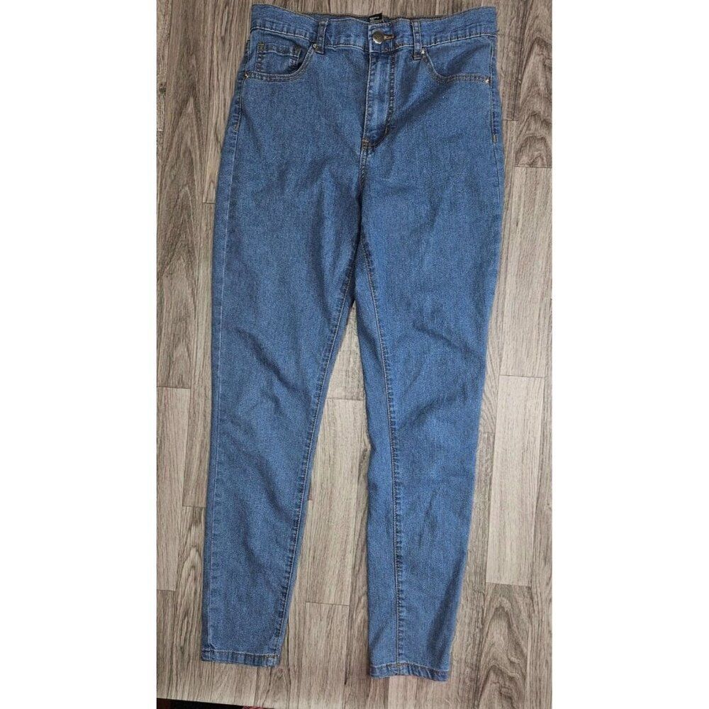 (3/$35) Forever 21‎ Womens Size 27 Pockets Skinny Denim Blue Jeans